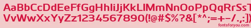 KuroBold Font – Red Fonts on Pink Background