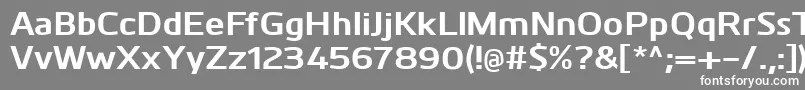 KuroBold Font – White Fonts on Gray Background