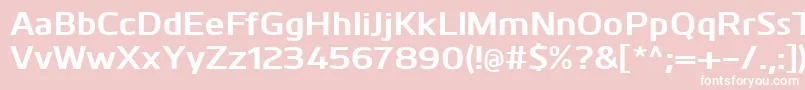 KuroBold Font – White Fonts on Pink Background