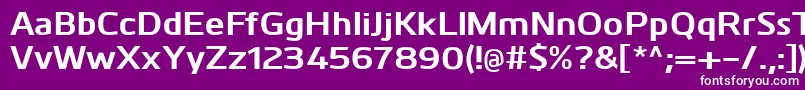 KuroBold Font – White Fonts on Purple Background