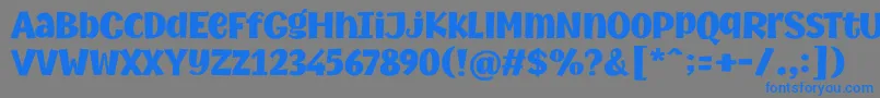 MythicalGarden Black-Schriftart – Blaue Schriften auf grauem Hintergrund