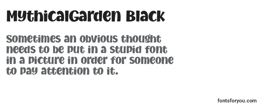 MythicalGarden Black Font