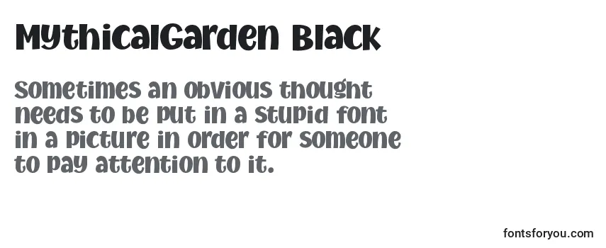 MythicalGarden Black (135202) Font