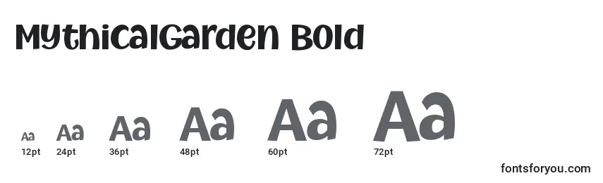 Размеры шрифта MythicalGarden Bold (135204)