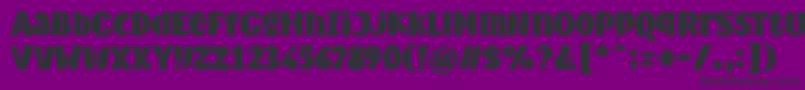 MythicalGarden Fat Font – Black Fonts on Purple Background