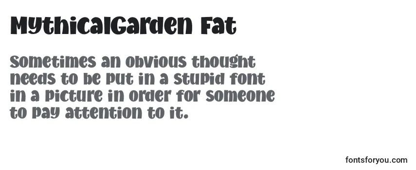 MythicalGarden Fat Font