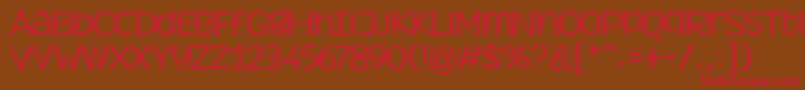 MythicalGarden Light Font – Red Fonts on Brown Background