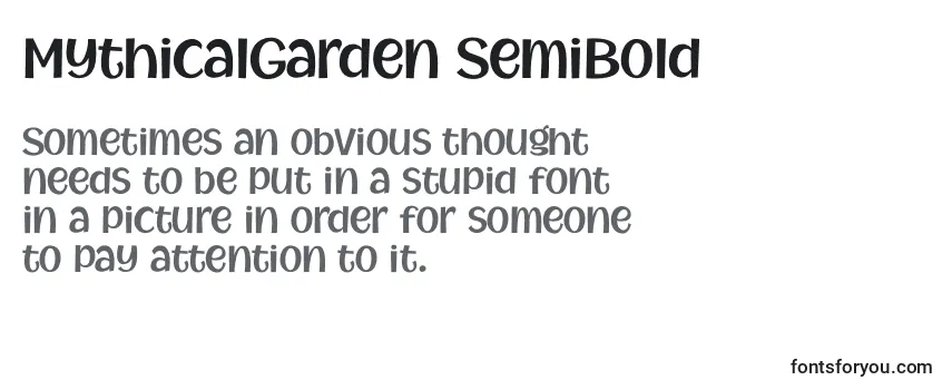 MythicalGarden SemiBold Font