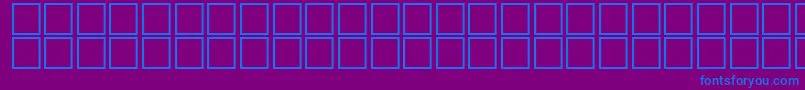 フォントKhalidKing – 紫色の背景に青い文字