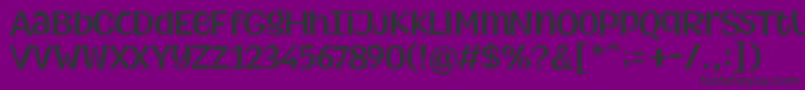 MythicalGarden SemiBold Font – Black Fonts on Purple Background