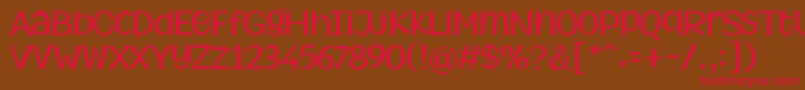 MythicalGarden Font – Red Fonts on Brown Background