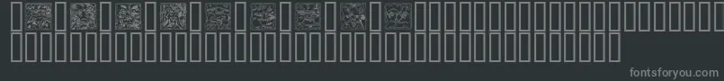 MYTHO    Font – Gray Fonts on Black Background
