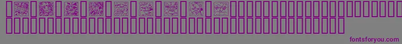 MYTHO   -Schriftart – Violette Schriften auf grauem Hintergrund