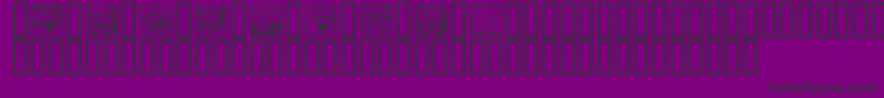 fuente MYTHS    – Fuentes Negras Sobre Fondo Morado