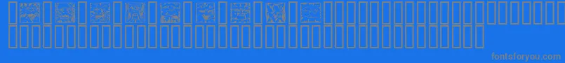 MYTHS    Font – Gray Fonts on Blue Background