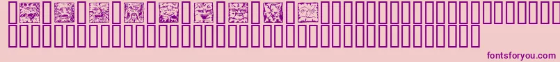 MYTHS    Font – Purple Fonts on Pink Background