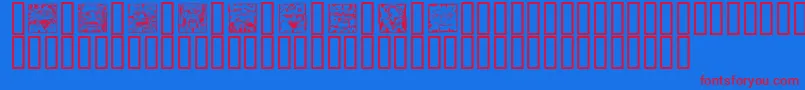 MYTHS    Font – Red Fonts on Blue Background