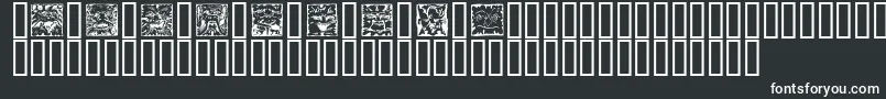 MYTHS    Font – White Fonts on Black Background
