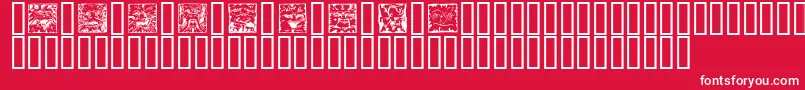 MYTHS    Font – White Fonts on Red Background