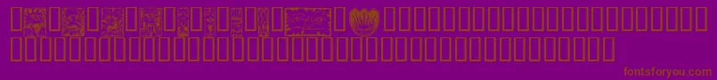 MYTHW    Font – Brown Fonts on Purple Background