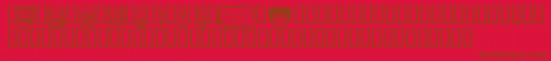 MYTHW    Font – Brown Fonts on Red Background