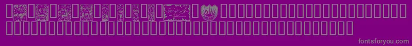 Weitere Informationen zur MYTHW -Schriftart MYTHW -Schriftart – Graue Schriften auf violettem Hintergrund