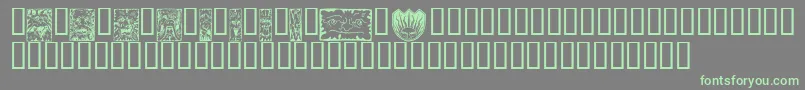 MYTHW    Font – Green Fonts on Gray Background