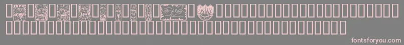 MYTHW    Font – Pink Fonts on Gray Background