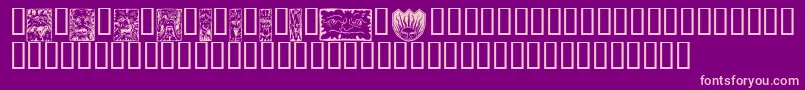 MYTHW    Font – Pink Fonts on Purple Background