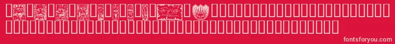 MYTHW    Font – Pink Fonts on Red Background