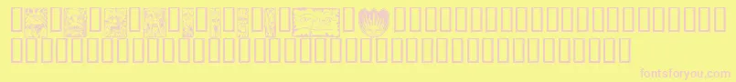 MYTHW    Font – Pink Fonts on Yellow Background