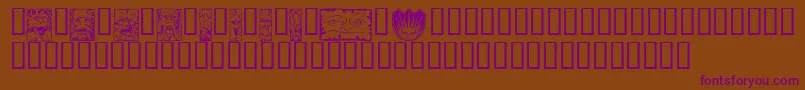 MYTHW    Font – Purple Fonts on Brown Background