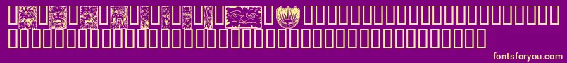 MYTHW    Font – Yellow Fonts on Purple Background