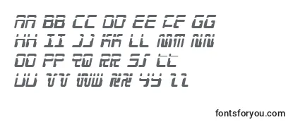 DroidLoverLaserItalic Font