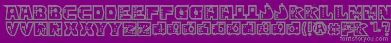 mР’kano1 Font – Gray Fonts on Purple Background