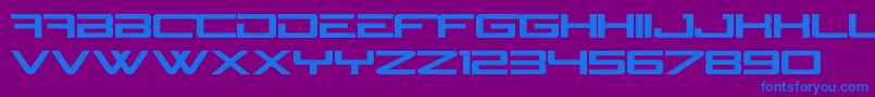 N Gage Font – Blue Fonts on Purple Background