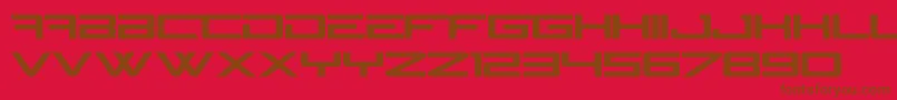 N Gage Font – Brown Fonts on Red Background