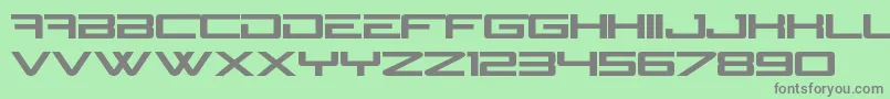 N Gage Font – Gray Fonts on Green Background