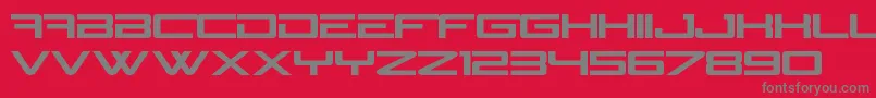 フォントN Gage – 赤い背景に灰色の文字