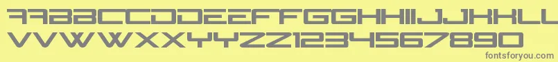 N Gage Font – Gray Fonts on Yellow Background