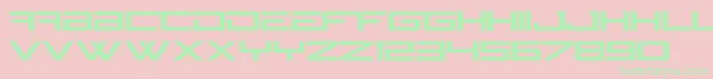 N Gage Font – Green Fonts on Pink Background