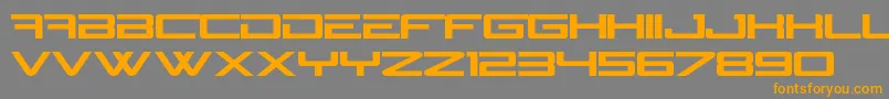 N Gage Font – Orange Fonts on Gray Background