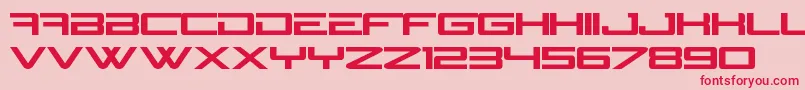 N Gage Font – Red Fonts on Pink Background