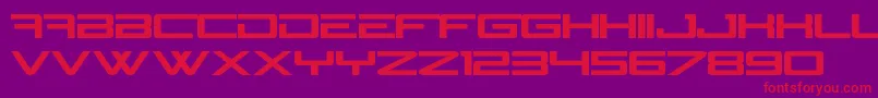 N Gage Font – Red Fonts on Purple Background