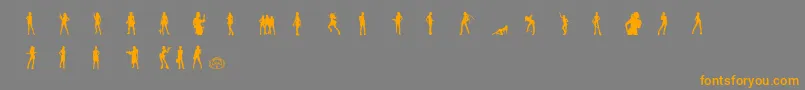 n0rpicons2 Font – Orange Fonts on Gray Background