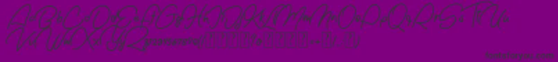 Nachel Victoria free Font – Black Fonts on Purple Background