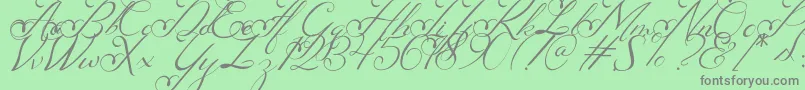 Nachelle Font – Gray Fonts on Green Background