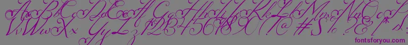 Nachelle Font – Purple Fonts on Gray Background
