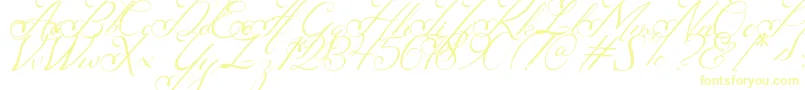 Nachelle-Schriftart – Gelbe Schriften