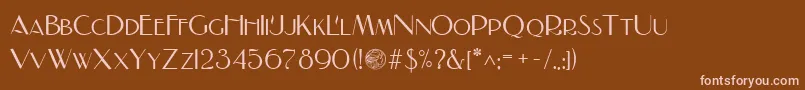 NADALL Font – Pink Fonts on Brown Background